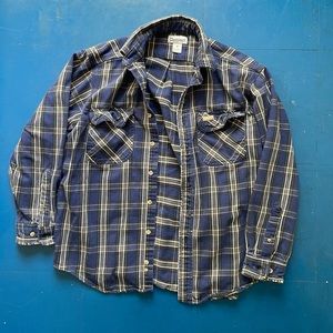 Blue Carhartt flannel